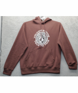 Volcom Pullover Hoodie Men Small Brown Graphic Print Kangaroo Pockets Dr... - €21,48 EUR