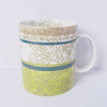 Starbucks 2008 Leaf Pattern 14 oz. Porcelain Coffee Mug Cup - £18.32 GBP