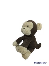 Carter's plush brown beige tan monkey small mini stuffed animal toy beanbag bum - £15.50 GBP