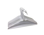Pack Of 30 Wire Hangers Steel Metal Drip Dry Coat Clothes Hangers With P... - £28.73 GBP