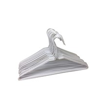 Pack Of 30 Wire Hangers Steel Metal Drip Dry Coat Clothes Hangers With P... - £28.21 GBP