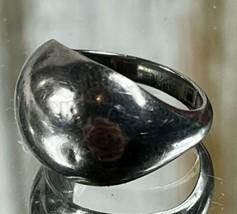 Vintage Sterling Silver 925 Dome Ring Size 6.5 Retro Chunky - £16.32 GBP