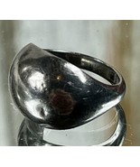 Vintage Sterling Silver 925 Dome Ring Size 6.5 Retro Chunky - £16.33 GBP