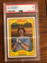 Mike Schmidt 1981 Kelloggs Graded PSA 7 Line Is Light Glare (553) - £19.66 GBP