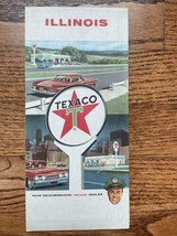 1964 Texaco Official Illinois State Highway Transportation Travel Road Map - £9.65 GBP