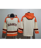 Men&#39;s San Francisco Giants Blank Cream Ageless Must-Have Lace-Up Pullove... - $75.99