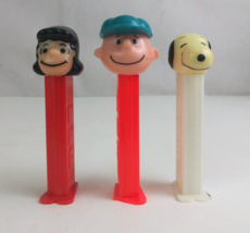 Lot of 3 Peanuts Pez Dispensers Lucy, Charlie Brown, &amp; Snoopy - £7.72 GBP