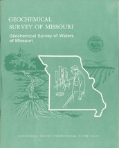 Geochemical Survey of Waters of Missouri by Gerald L. Feder - £10.38 GBP