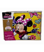 Minnie Mouse Puzzle Set of 5 Wood Puzzles Disney Junior New Factory Sealed - $6.65