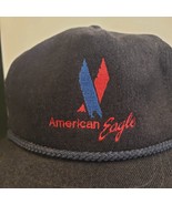 AMERICAN Eagle AIRLINES Made In USA SEWN LOGO Vtg Pro Fit SNAPBACK HAT M... - £21.08 GBP