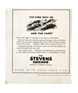 1936 The Stevens Chicago Hotel Advertisement Illinois World&#39;s Largest DWV10 - $465.61 MXN