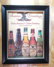 Yuengling Beer/Lager &quot;Seasons Greetings&quot; Framed Picture 8&quot; x 10&quot; Man Cave - £15.78 GBP