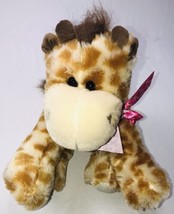 HugFun Giraffe w/Pink Heart Neck Bow stuffed/plush 11” - $9.00