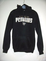 New PITTSBURGH PENGUINS NHL S Black Hooded Appliquéd Logo Sweatshirt - $31.97