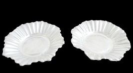 JOSE AMOR two small floral petals trays cups in silver 800 With silver&#39;s... - £110.16 GBP