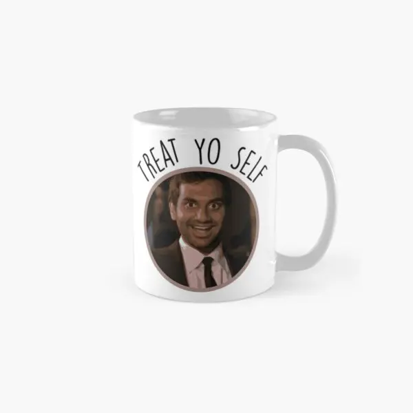 Treat Yo Self Tom Haverford Mug Coffee Gifts Tea Cup Drinkware  - £16.23 GBP