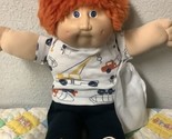 VERY RARE 1ST Edition Red Fuzzy Boy Blue Eyes FRECKLES Head Mold 2 Hong Kong - £375.12 GBP