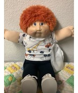 VERY RARE 1ST Edition Red Fuzzy Boy Blue Eyes FRECKLES Head Mold 2 Hong Kong - $525.00