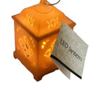 Orange LED Lantern 5.2 In Flickering Yellow Tea Light. On/Off Switch  4.5” - $9.78