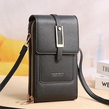 Brand Designer Phone Shoulder Bags Women PU Leather Screen Touch Crossbody Bags  - £33.73 GBP