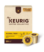 KEURIG COFFEE COLLECTIVE GLOBAL TREK MEDIUM ROAST KCUPS 20CT - $14.49