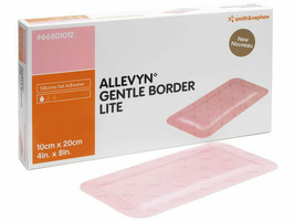 Allevyn Gentle Border Lite Dressings 10cm x 20cm x 5 - £27.95 GBP