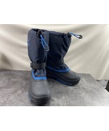 Kamik Boots Kids Youth Boys 5 M Waterbugs Shoes Blue Wool Lined Waterpro... - $37.74 CAD
