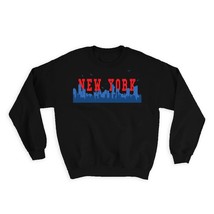 USA New York : Gift Sweatshirt Americana United States American Skyline ... - £23.08 GBP