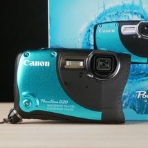 Canon Power Shot D20 12.1MP Waterproof Digital Camera Blue *Excellent* W Box! - £94.92 GBP
