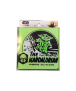 Star Wars: The Mandalorian Quotes Glass Coasters Set of 4 - Silver Buffa... - $6.90