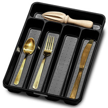 Madesmart Mini 5-Compartment Cutlery Tray - Carbon - £25.59 GBP