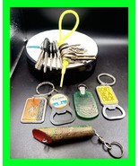 Junk Drawer Lot Of Vintage Keychains &amp; Ford, GM, Honda ATV, Padlock &amp; Ho... - £23.90 GBP