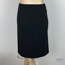 Ann Taylor Womens 10 Business Career Black Panel A Line Skirt - $24.29