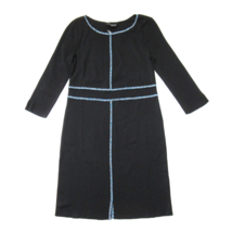 NWT Ming Wang Mosaic Trim Knit Dress in Black XS - £65.56 GBP