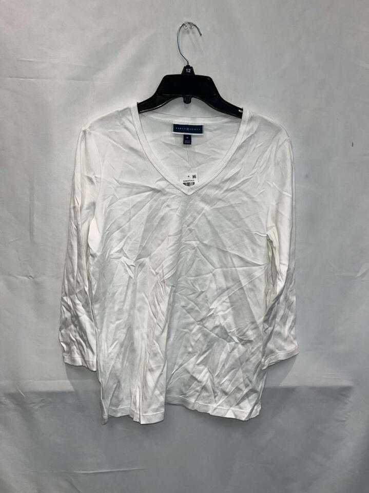 MSRP $13 Karen Scott Women&#39;s White T-Shirt Size Medium - $7.41