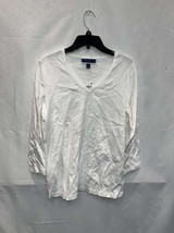 MSRP $13 Karen Scott Women&#39;s White T-Shirt Size Medium - $7.41