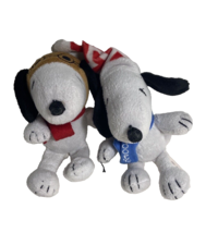 Snoopy Pet Toys Lot of 2 7 inch Sewn in eyes - £6.16 GBP