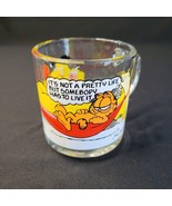 Vintage 1978 McDonald’s Jim Davis Garfield Glass Mug It&#39;s Not An Easy Li... - $169.76 MXN