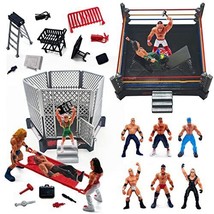 ToyVelt 32-Piece Wrestling Toys for Kids - Wrestler Warriors Toys with Ring &amp;... - £36.48 GBP