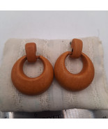 Vintage Brown Doorknocker Circle Stud Earrings - €7,68 EUR
