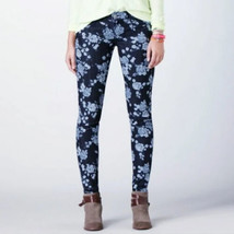 American Eagle Stretch Jegging Women&#39;s Blue Jeans Floral Print Flat Fron... - £15.56 GBP