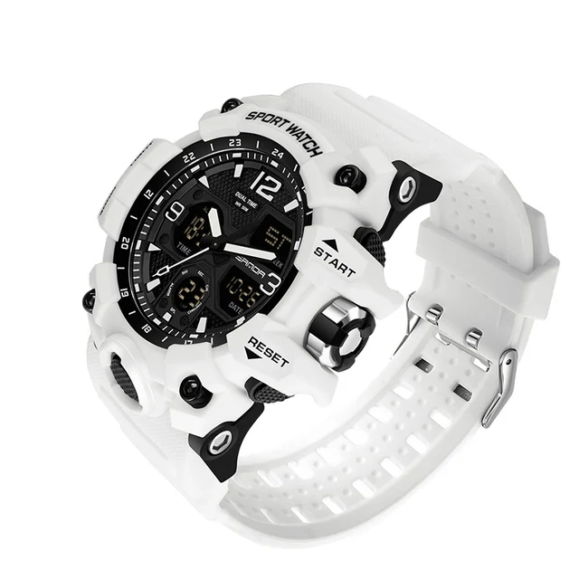 Men Military Watches G Style White Sport Watch LED Digital 50M Waterproo... - $23.21