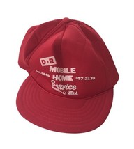Vintage D&amp;R Mobile Home Service Red Snapback Hat - Southfield, Michigan - $159.65 MXN