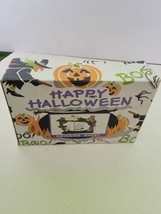 Vintage Happy Halloween Figurine W/box World Bazaar Swinging Ghost - £23.50 GBP