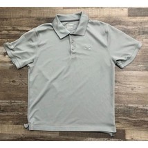 Under Armour Mens Medium Gray Short Sleeve ESPN Polo Shirt - $15.77