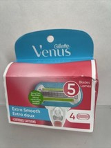 Gillette Venus Extra Smooth Razor 3 Blade Refill Cartridges 4 ct COMBINE... - £4.86 GBP