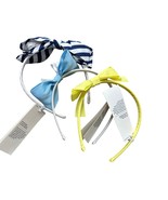 Janie and Jack Lot of 3 Headbands One Size Yellow Blue Striped New with ... - $26.89 CAD