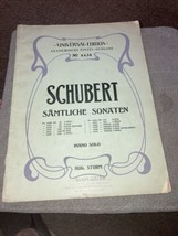Schubert Samtliche Sonaten Piano Solo Sheet Music - £6.09 GBP