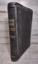 Holy Bible New Analytical Indexed Edition Dickson KJV Black Morocco Leather 1950 - £37.59 GBP