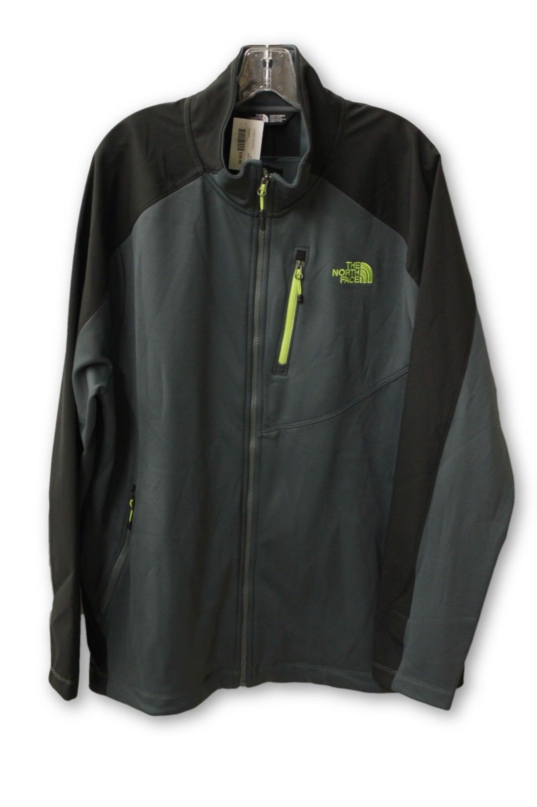 North Face Men's Dark Green Zip Up Athletic Jacket 2XL - $85.09